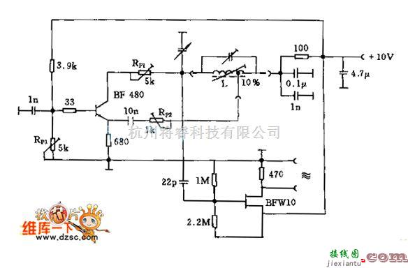 无线发射中的不合谐波的频率至200MHZ的发射机电路图  第1张