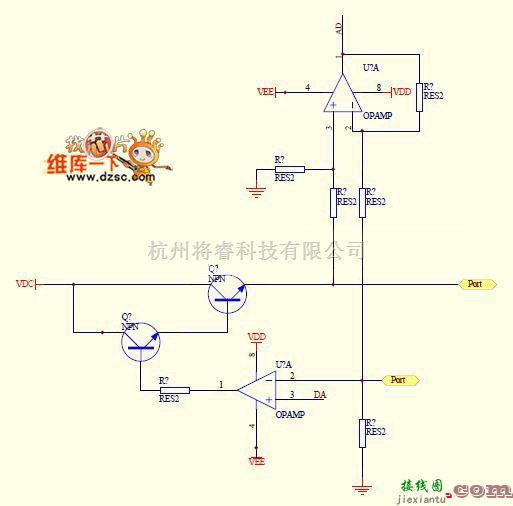 恒流源中的数控恒流源电路图  第1张