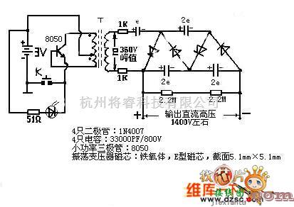 电子维修中的电子蚊拍电路图  第1张