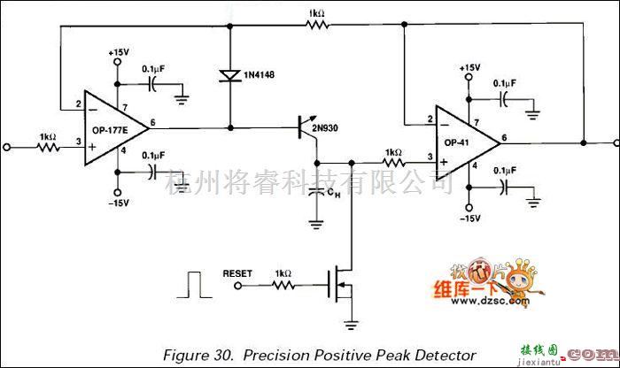 稳压电源中的电压正脉冲峰值保持电路图  第1张