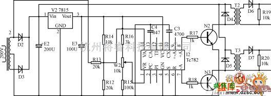 可控硅专项中的反并联或桥式可控硅触发电路图  第1张