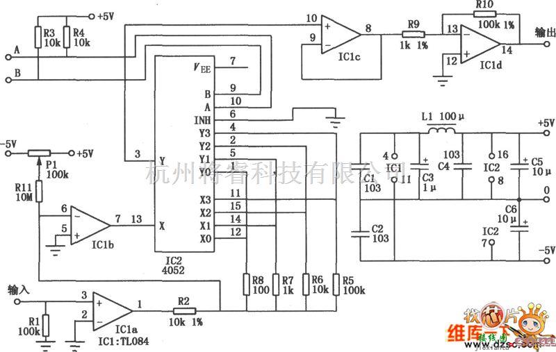 线性放大电路中的增益或编程放大PCB电路图  第1张