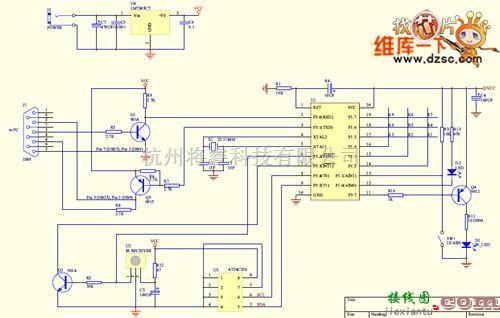 遥控电路中的学习型红外遥控终端电路图  第1张