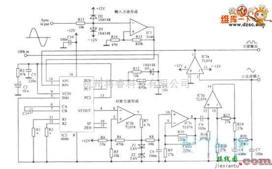 振荡电路中的锁相函数振荡器电路图  第1张