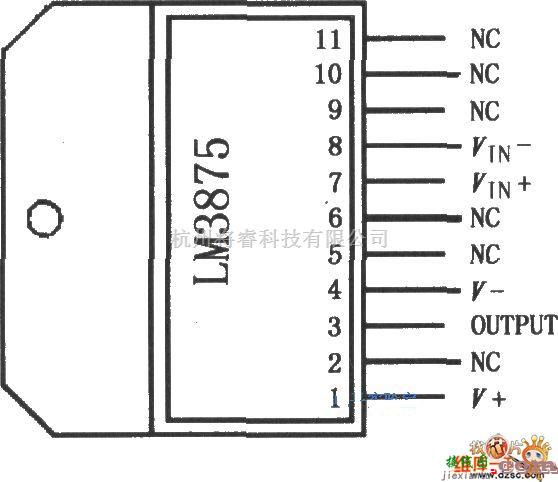 音频处理中的音频功率放大器LM3875电路图  第1张