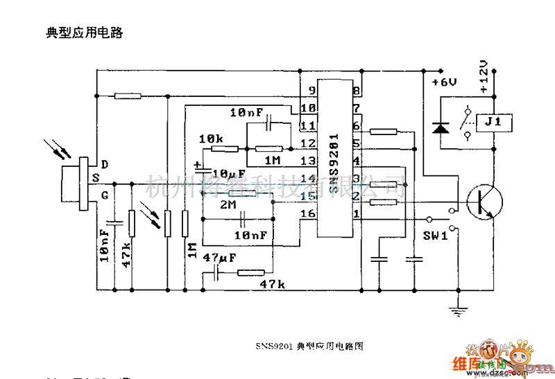 遥控发射中的SNS9201 逻辑框电路图  第1张