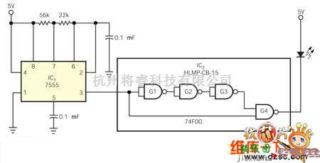 充电电路中的便携式快速光脉冲发生器的电路图  第1张