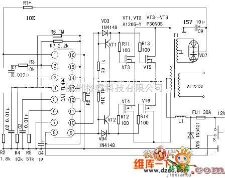 稳压电源中的自动稳压逆变器电路图  第1张