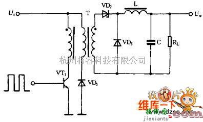 开关稳压电源中的单端正激式开关电源电路图  第1张