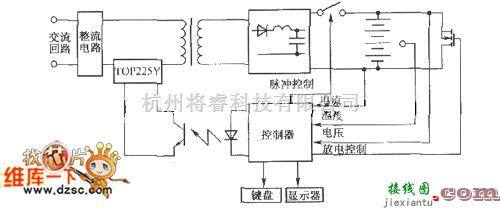 充电电路中的智能充电系统原理框图电路图  第1张