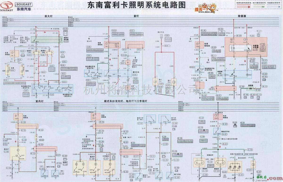 东南中的东南富利卡照明系统电路图  第1张