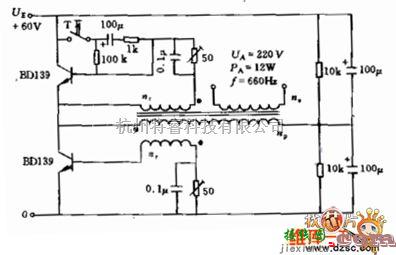 逆变电源中的率联推挽电压变换器电路图  第1张