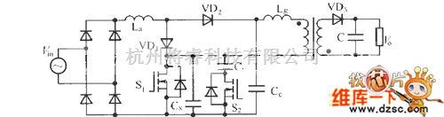 充电电路中的全桥式单级PFC变换器电路图  第1张