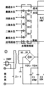 自动控制中的两种新型应用的水位自动控制器电路图  第2张