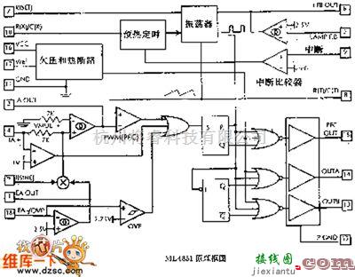 电子镇流器中的高功率因数、高效率电子镇流器控制器ML4831电路图  第1张