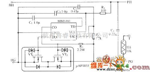 充电电路中的COB组件的实例电路图  第1张