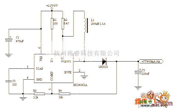 充电电路中的2.2~6V输出7V的升压电路图  第1张