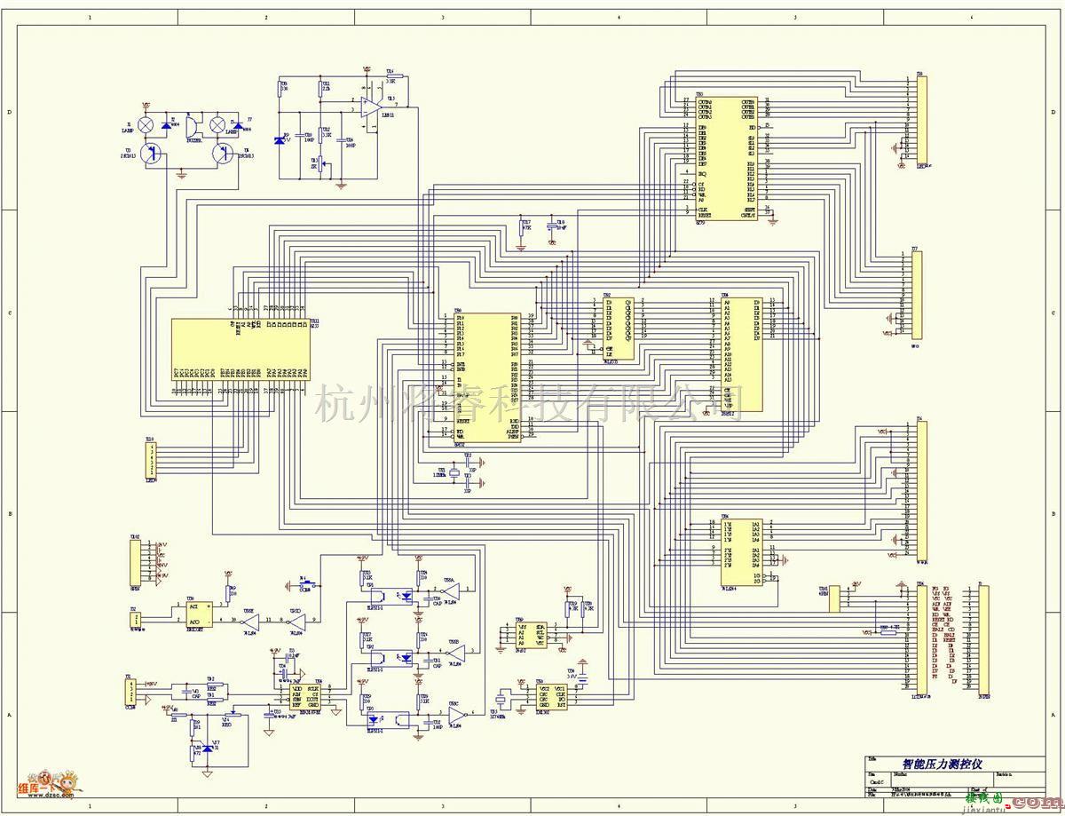 仪器仪表中的智能压力测控仪电路图  第1张