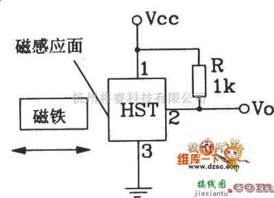 霍尔传感器中的HST霍尔传感器常见应用接口电路图  第1张