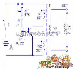 稳压电源中的自制临时220V逆变电源电路图  第1张