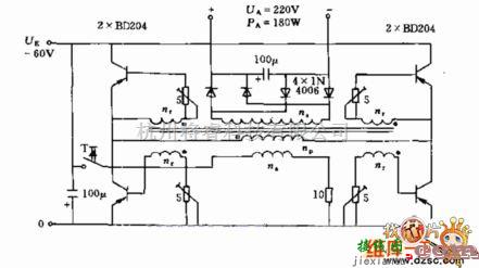 逆变电源中的桥式电压变换器电路图  第1张