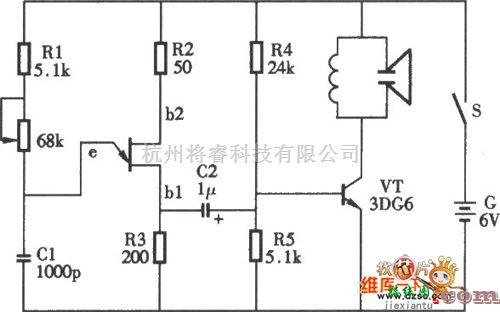 防害中的超声波电子驱鼠器电路图  第1张