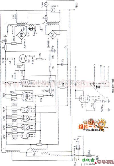 稳压电源中的614-C2（5kVA） 交流稳压器电路图  第1张