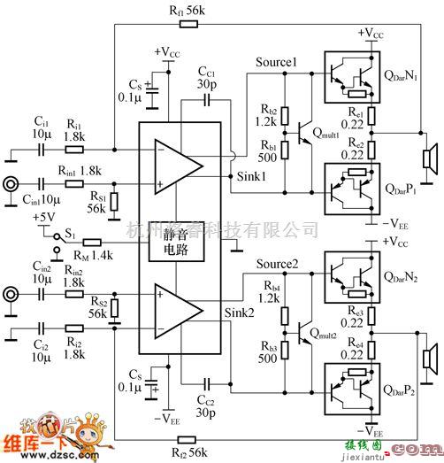 电源电路中的高功率分立晶体管电路图  第1张