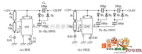 综合电路中的一款利用Timer IC的升压电路图  第1张