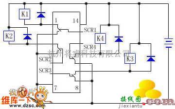 电子镇流器中的能带动继电器工作的CMOS集成块电路图  第1张