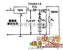 稳压电源中的二极管自动切换式不间断电源电路图  第1张