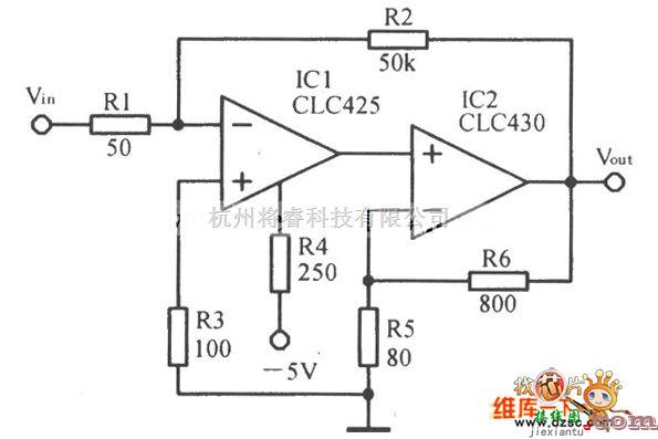 宽带放大器电路中的关于高增益宽带组合的放大电路图  第1张