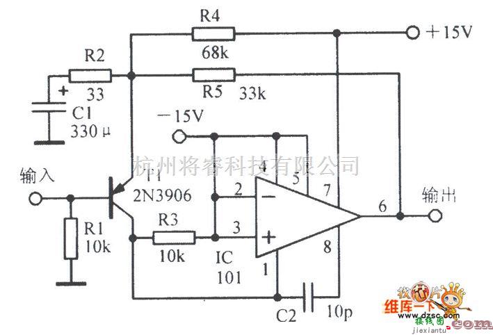 模拟电路中的关于一种低噪声放大电路图  第1张