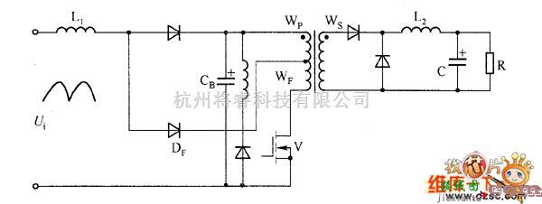 DC-DC中的抽头反馈式DCM S4PFC正激式转换器电路图  第1张