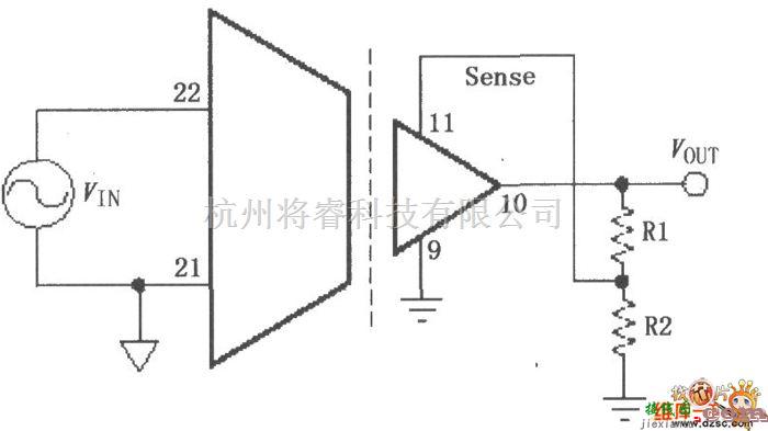 增益可调放大电路中的ISO103的增益设置电路图  第1张