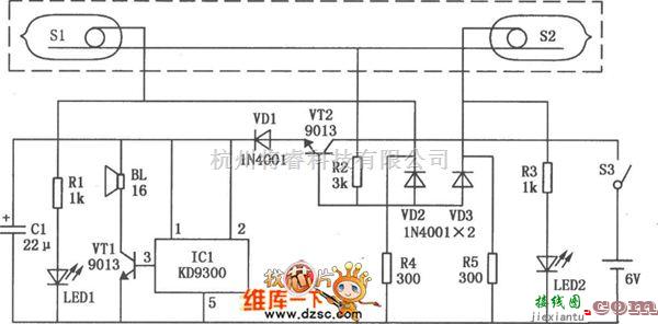 仪器仪表中的普通水平仪电路图  第1张