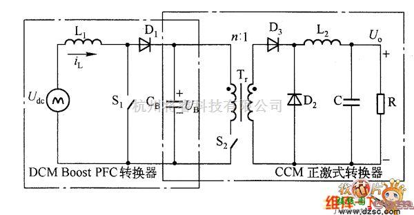 DC-DC中的BIFRED转换器的主电路图  第1张