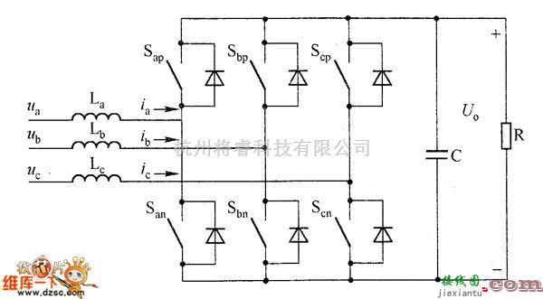 DC-DC中的三相CCM Bosot整流器主电路图  第1张