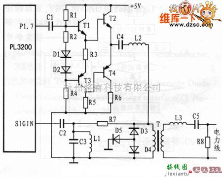 接口电路中的电力载波接口电路图  第1张