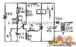 可控硅电子时间继电器的电路原理图  第1张