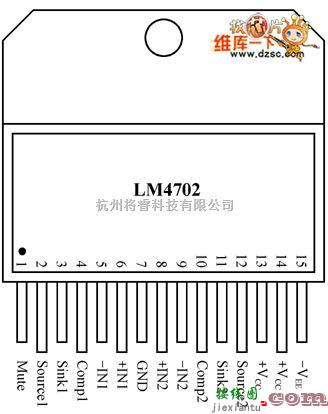 电源电路中的LM4702功放模块电路图  第1张