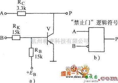 数字电路中的逻辑符号/禁止门电路图  第1张