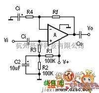 电源电路中的LM324作同相交流放大器电路图  第1张