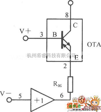 对数/跨导放大电路中的关于一种宽带跨导放大电路图  第1张