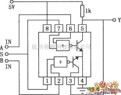 数字电路中的转换速度快的双外围正或驱动器电路图  第1张