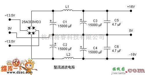 电源电路中的整流元件及滤波元件电路图  第1张