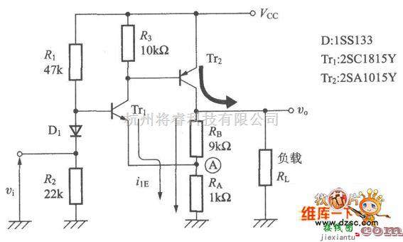 电流环放大中的非反转直流放大电路图  第1张