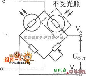 LED电路中的可以采用直流或交流的桥式光电检测器电路图  第1张