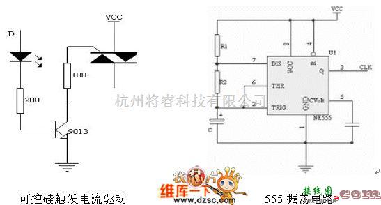 电源电路中的八路流水灯控制器的设计电路图  第1张