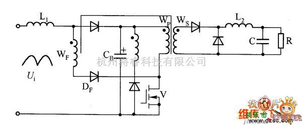 DC-DC中的有反馈的BIFORED转换器主电路图  第1张